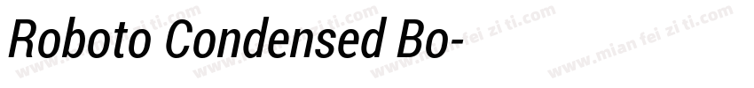 Roboto Condensed Bo字体转换